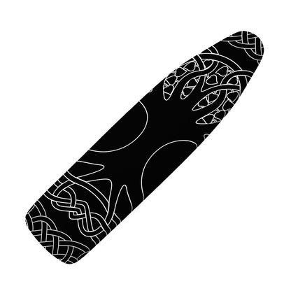 Black And White Viking Yggdrasil Print Ironing Board Cover