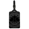 Black And White Viking Yggdrasil Print Luggage Tag