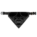 Black And White Viking Yggdrasil Print Over The Collar Dog Bandana