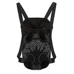 Black And White Viking Yggdrasil Print Pet Carrier Backpack