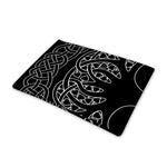 Black And White Viking Yggdrasil Print Pet Cooling Mat Cover