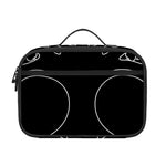 Black And White Viking Yggdrasil Print Portable Lunch Bag