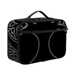 Black And White Viking Yggdrasil Print Portable Lunch Bag