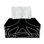 Black And White Viking Yggdrasil Print Rectangle Tissue Box Cover