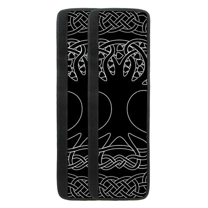 Black And White Viking Yggdrasil Print Refrigerator Handle Covers