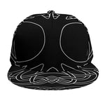 Black And White Viking Yggdrasil Print Snapback Cap