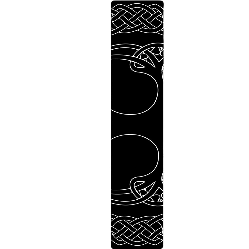 Black And White Viking Yggdrasil Print Table Runner