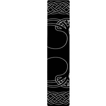 Black And White Viking Yggdrasil Print Table Runner