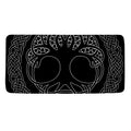 Black And White Viking Yggdrasil Print Towel
