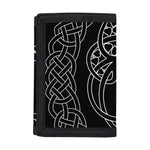 Black And White Viking Yggdrasil Print Trifold Wallet