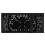 Black And White Viking Yggdrasil Print Trifold Wallet