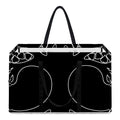 Black And White Viking Yggdrasil Print Utility Tote Bag
