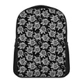 Black And White Vintage Sunflower Print Casual Backpack