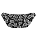 Black And White Vintage Sunflower Print Fanny Pack