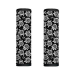 Black And White Vintage Sunflower Print Handle Covers