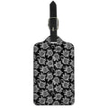 Black And White Vintage Sunflower Print Luggage Tag