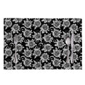 Black And White Vintage Sunflower Print Placemat