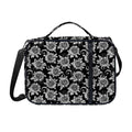 Black And White Vintage Sunflower Print Shoulder Strap Bible Bag