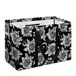 Black And White Vintage Sunflower Print Utility Tote Bag