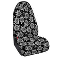 Black And White Vintage Sunflower Print Waterproof Car Seat Cover