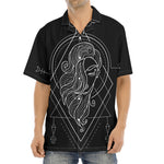 Black And White Virgo Sign Print Aloha Shirt