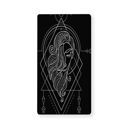 Black And White Virgo Sign Print Baby Crib Sheet