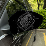 Black And White Virgo Sign Print Car Side Mirror Covers
