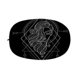 Black And White Virgo Sign Print Car Side Mirror Covers