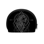 Black And White Virgo Sign Print Coin Purse