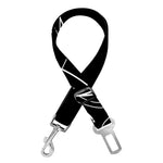 Black And White Virgo Sign Print Dog Seat Belt