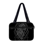 Black And White Virgo Sign Print Double Strap Bible Bag