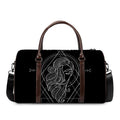 Black And White Virgo Sign Print Duffel Bag