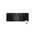 Black And White Virgo Sign Print Extended Mouse Pad