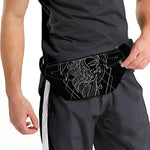 Black And White Virgo Sign Print Fanny Pack