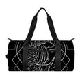 Black And White Virgo Sign Print Gym Bag