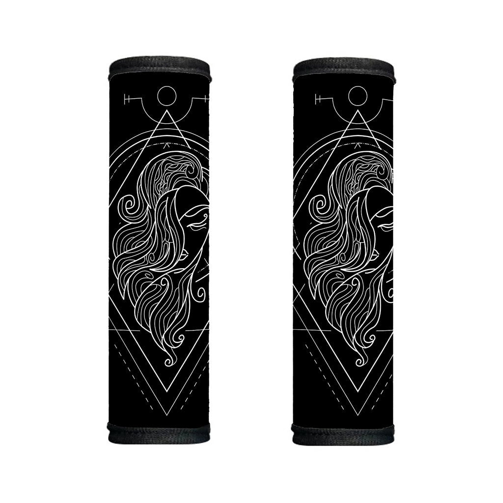 Black And White Virgo Sign Print Handle Covers
