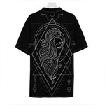Black And White Virgo Sign Print Hawaiian Shirt