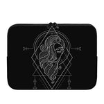 Black And White Virgo Sign Print Laptop Sleeve