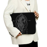 Black And White Virgo Sign Print Laptop Sleeve