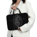 Black And White Virgo Sign Print Laptop Sleeve With Handle