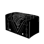 Black And White Virgo Sign Print Leather Tissue Box Cover