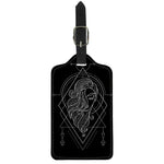 Black And White Virgo Sign Print Luggage Tag