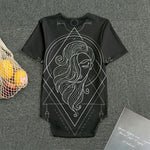 Black And White Virgo Sign Print Men's Bodysuit