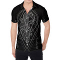 Black And White Virgo Sign Print Men's Shirt