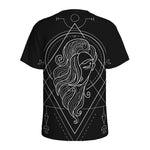 Black And White Virgo Sign Print Men's Sports T-Shirt