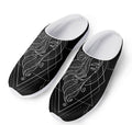 Black And White Virgo Sign Print Mesh Casual Shoes