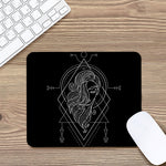 Black And White Virgo Sign Print Mouse Pad