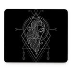 Black And White Virgo Sign Print Mouse Pad