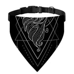 Black And White Virgo Sign Print Over The Collar Dog Bandana