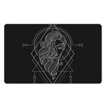Black And White Virgo Sign Print Polyester Doormat